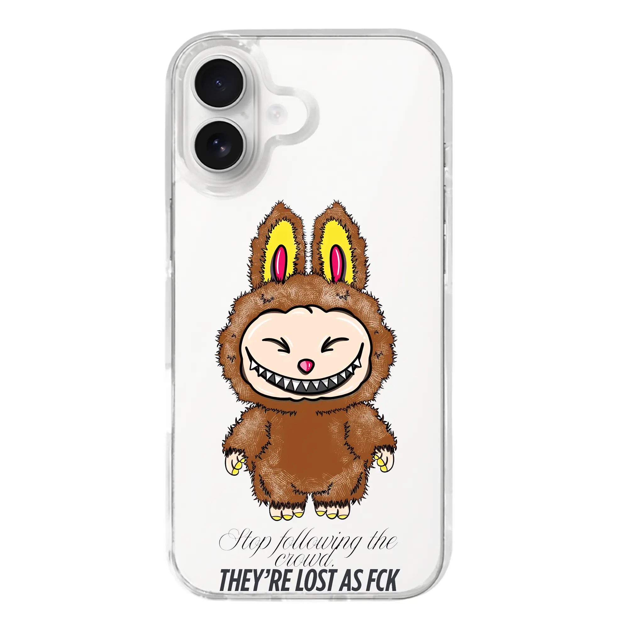 ラブブ グッズ ラブブ - iPhone 17シリーズ 透明スマホケース – 薄型・耐衝撃・精密フィット保護カバー